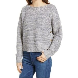 Madewell Boatneck Side-Button Sweater